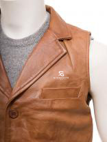Men's <b>Leather</b> <b>Vest</b> Adults Wholesale Custom Motorcycle Jacket OEM ODM Sleeveless <b>Biker</b> Vintage Casual Outerwear 2026 - Product Image 6