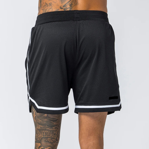 Pantalones cortos de baloncesto de malla para hombre con logotipo personalizado, nuevo diseño, pantalones cortos de baloncesto con cordón en la cintura para hombre, para chicos. - Product Image 2