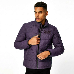 Custom Logo Winter Outerwear New Style <b>Long</b> Hooded Waterproof <b>Jacket</b> Stand Collar Front Logo Available in Different Colors - Product Image 1