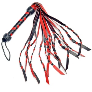 แส้หนังทำมือแบบกำหนดเอง รุ่นใหม่ล่าสุด อุปกรณ์บอนด์เดจสำหรับผู้ใหญ่ มาตรฐานสากล พร้อมกระเป๋า - Product Image 1