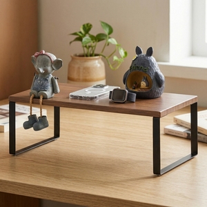 Black Friday Wholesale Taiwan Modern Portable Wood Grain MDF DIY Kitchen Stackable Cabinet Metal Counter <b>Shelves</b> - Product Image 1