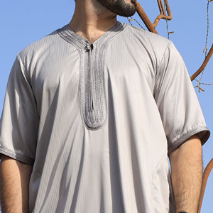 Fabricant de Thobes en Gros – Robe Traditionnelle Musulmane en Tissu Respirant pour Marques de Détail et Vente en Gros - Product Image 4