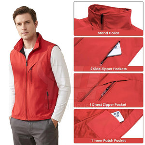Chaleco Softshell Profesional, Ligero y Cómodo, Diseño Transpirable, Chaleco Softshell para Aventuras al Aire Libre - Product Image 5