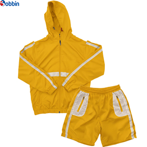 Conjunto Deportivo Personalizado con Chaqueta Cortavientos para Hombre, Conjunto Corto con Bloques de Color, Tejido Informal de Poliéster y Algodón Transpirable para Verano - Product Image 6
