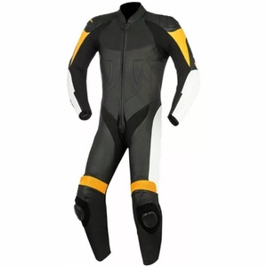 Trajes de Motociclismo Personalizados de Cuero Genuino, Transpirables, Estampados, Tallas Grandes, Anti-UV, Resistentes al Viento, Unisex - Product Image 1