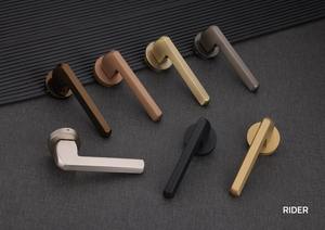 Sleek Apartment <b>Privacy</b> Door Lever Set Modern Solid Brass Mortise Handle Bar Bedroom Living Room Safety Hardware Fitting - Product Image 3