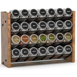 Bamboo Spice Rack Organizer 30 <b>Jars</b> Wholesale - Handcrafted <b>Kitchen</b> <b>Storage</b> - Product Image 4