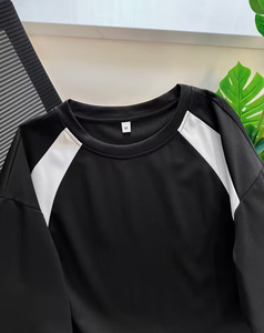 Men's Black White Short Sleeve O-Neck Regular Fit Casual T-Shirt 100% Cotton Breathable 180g Solid Color - Product Image 2