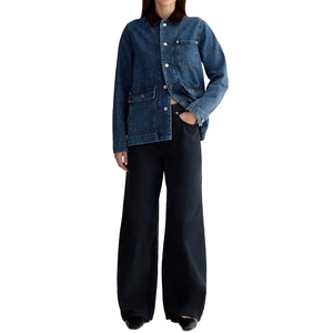 Chaqueta vaquera de mezclilla para mujer de alta demanda, estilo Deep Atlantic, de algodón orgánico, ropa de trabajo, ropa exterior, fabricación OEM de marca privada personalizada - Product Image 4