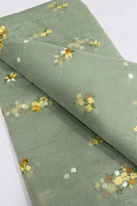 Premium Multi Embroidery Fabric Women Fashion Fabric Designer Embroidery Fabric Party Wear Fabric Luxury Fabric - Product Image 2