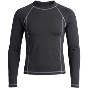 <b>Mens</b> Long Sleeve <b>Compression</b> Fitness <b>Shirt</b> Breathable Athletic Base Layer Moisture Wicking Workout Training Wear - Product Image 1