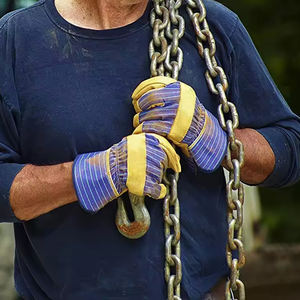 Guantes de Trabajo de Cuero de Primera Calidad, Precio al por Mayor, Guantes de Seguridad Industriales para la Construcción - Product Image 6