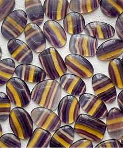Natural Fluorite Wholesale Bulk Lot Rainbow Fluorite Rainbow Fluorite Cabochon | Natural Colorful Crystal Gemstone - Product Image 3