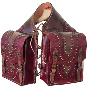 Y & Z กระเป๋าหนังอานสำหรับม้าหนังแท้,กระเป๋าอานทำมือมีหลายสี - Product Image 1