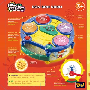 Tùy chỉnh giáo dục Pin hoạt động ABS Vật liệu trống đồ chơi với thanh cho trẻ em lứa tuổi 3 + (6 miếng) - Product Image 5