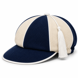 Casquette de rugby unie à huit panneaux, style vintage, en velours, pour club, personnalisable, commande en gros, lot 3D - Product Image 6