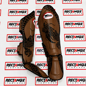 Nouveau style, protège-tibias de boxe personnalisés pour jumeaux, vente chaude, meilleure qualité, en cuir véritable, pour entraînement MMA et Muay Thai - Product Image 1