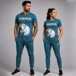 <b>Venomous</b> Fight Gear Graphic <b>T</b> <b>Shirt</b> Custom Sportswear Gym Fitness Training Tee for Men - Product Image 1