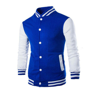 Wholesale Custom <b>Men</b> Varsity <b>Jacket</b> Black Grey College Letterman Baseball <b>Jacket</b> with Snap Buttons - Product Image 3