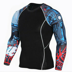 เสื้อรัดรูป MMA Rush GUARD แขนยาวพิมพ์ลายแบบระเหิด Jitsu grappling BJJ - Product Image 6