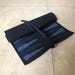 AQDAS INDUSTRIES Foldable <b>Backgammon</b> Set Navy Blue Leather Roll-Up Game <b>Board</b> with Wooden Checkers Dice Unisex Outdoor Party Use - Product Image 5
