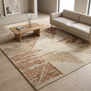 Durable Hand Tufted Wool Floor <b>Rug</b> With Elegant <b>Traditional</b> And Modern Patterns For Indoor Home Decoration And Styling - Product Image 2