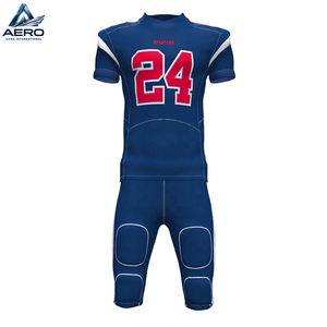 Uniforme Deportivo Personalizable con Sublimación, Tela de Alto Rendimiento que Absorbe la Humedad, Precio al por Mayor, Uniforme Americano para Adultos - Product Image 1