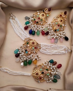 Juego de Joyería de Acero Inoxidable Chapado en Oro de 3 Piezas de Primera Calidad para Mujer, Venta al por Mayor, Ideal para Bodas y Fiestas - Product Image 5
