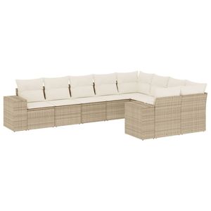 Ensemble de canapés de jardin beige et blanc crème - Product Image 2