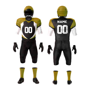 ชุดอเมริกันฟุตบอลคุณภาพสูงแบบใหม่ ระบายอากาศได้ดี ขายส่ง ชุดกีฬาอเมริกันฟุตบอล ชุดยูนิฟอร์มแบบซับลิเมชั่น - Product Image 1