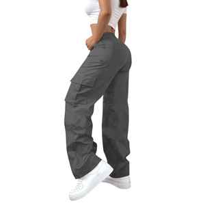 <b>Women</b> <b>Cargo</b> <b>Pants</b> Loose Fit Drawstring Jogger <b>Pants</b> <b>Straight</b> <b>Leg</b> High Waist Big Pocket Casual Streetwear Trousers High Quality - Product Image 2