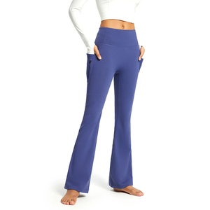 Pantalones Acampanados de Alta Calidad para Mujer, Nuevo Estilo, del Mejor Fabricante, con Logotipo Profesional Impreso - Product Image 1