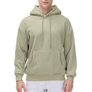 Sudadera con Capucha para Hombre, de Secado Rápido, Transpirable, Ecológica, Informal, con Pedrería, Mezcla de Algodón y Poliéster/Felpa, Hakim Sports - Product Image 1