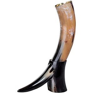 Corne à boire Buffalo Viking, la plus vendue, pour la bière, forme personnalisée, idéale pour les fêtes - Product Image 1