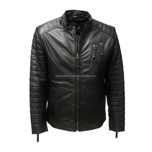 Premium Quality Genuine Men's Leather Jacket 2023 New Arrival Lightweight and Comfortable <b>Black</b> Leather Jacket Men - Product Image 4