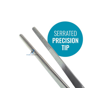 Pince à dents chirurgicale de précision en acier inoxydable à pointe dentée pour la manipulation des instruments dentaires - Product Image 6