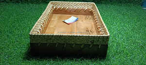 Juego de bandejas de diseño Industrial de concha de fregona con postre decorativo de madera Accica y bandejas para servir dulces para decoración de Eid Ramadan Diwali - Product Image 6