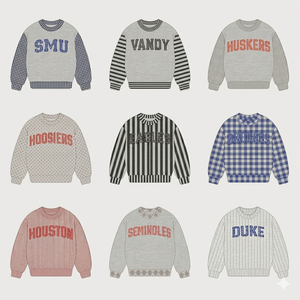 Ribbed Collar Mockneck Sweatshirt Oversized Cotton Fleece Pullover Warm Winter Casual Streetwear Fashion <b>Top</b> - Product Image 1