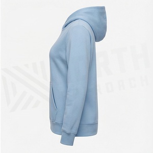 Sudadera con Capucha para Mujer, Térmica, Informal, Estilo Urbano, Hombros Caídos, Transpirable, Ecológica, Tejida, Color Personalizado 02 - Product Image 3