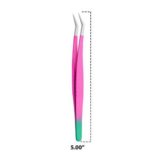 Pinces professionnelles en acier inoxydable pour extensions de cils, pour application de cils classiques, volume et mega volume, usage en salon et à domicile - Product Image 2
