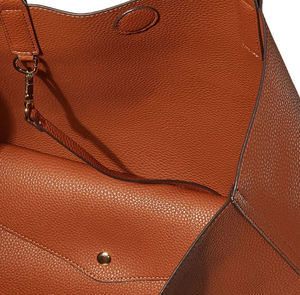 Bolsos de Mano de Diseño Vintage para Mujer, con Dos Cierres, Impermeables, Ligeros, de Cuero Genuino, para la Vida Diaria, Modernos, con Patrón Sólido - Product Image 4