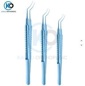 Pinzas de Capsulorrexis Curvas de Titanio y Acero Inoxidable de 11 mm KAHLU ORTHOPEDIC - Product Image 4