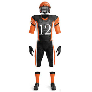 Tenue de football américain personnalisée, maillots et shorts extensibles, vêtements de sport, sublimation, broderie, OEM - Product Image 2