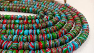 Perles en agate Fordite multicolores, forme ronde, lisses, 8 mm, 8 pouces - Product Image 3