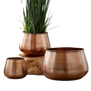 Maceta de Metal Rústica con Acabado Esmaltado para Decoración de Plantas de Jardín, Estilo Vintage, Duradera - Product Image 5