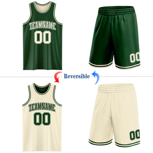 Maillot de basket-ball réversible personnalisé, respirant, en polyester, vêtements de sport - Product Image 2