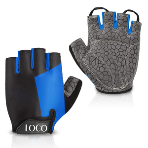 High Quality <b>Mesh</b> Polyester Half Finger Weight Lifting Workout Exercise Custom Anti-slip Finger Slits Unisex Cycling Gym Sports - Product Image 3