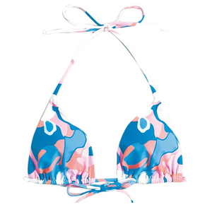 Women Two Piece <b>Bikini</b> Swimwear Solid Color Twist Crossed Halter Sports Swim Suit For Beach Water Activities - Product Image 5