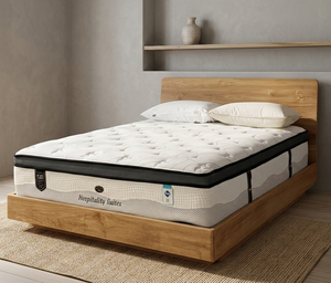 Vienna Solid Teak Wood <b>Platform</b> <b>Bed</b> <b>Frame</b> Natural Finish Modern Minimalist Design Eco-Friendly Durable Queen/King - Product Image 5