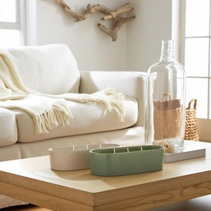 Recipiente de Cerámica Premium para Velas, Forma Ovalada, Superficie Amplia, Resistente al Calor, Pared Gruesa, Acabado Liso, Decoración para el Hogar, Soporte para Velas de Varias Mechas - Product Image 2